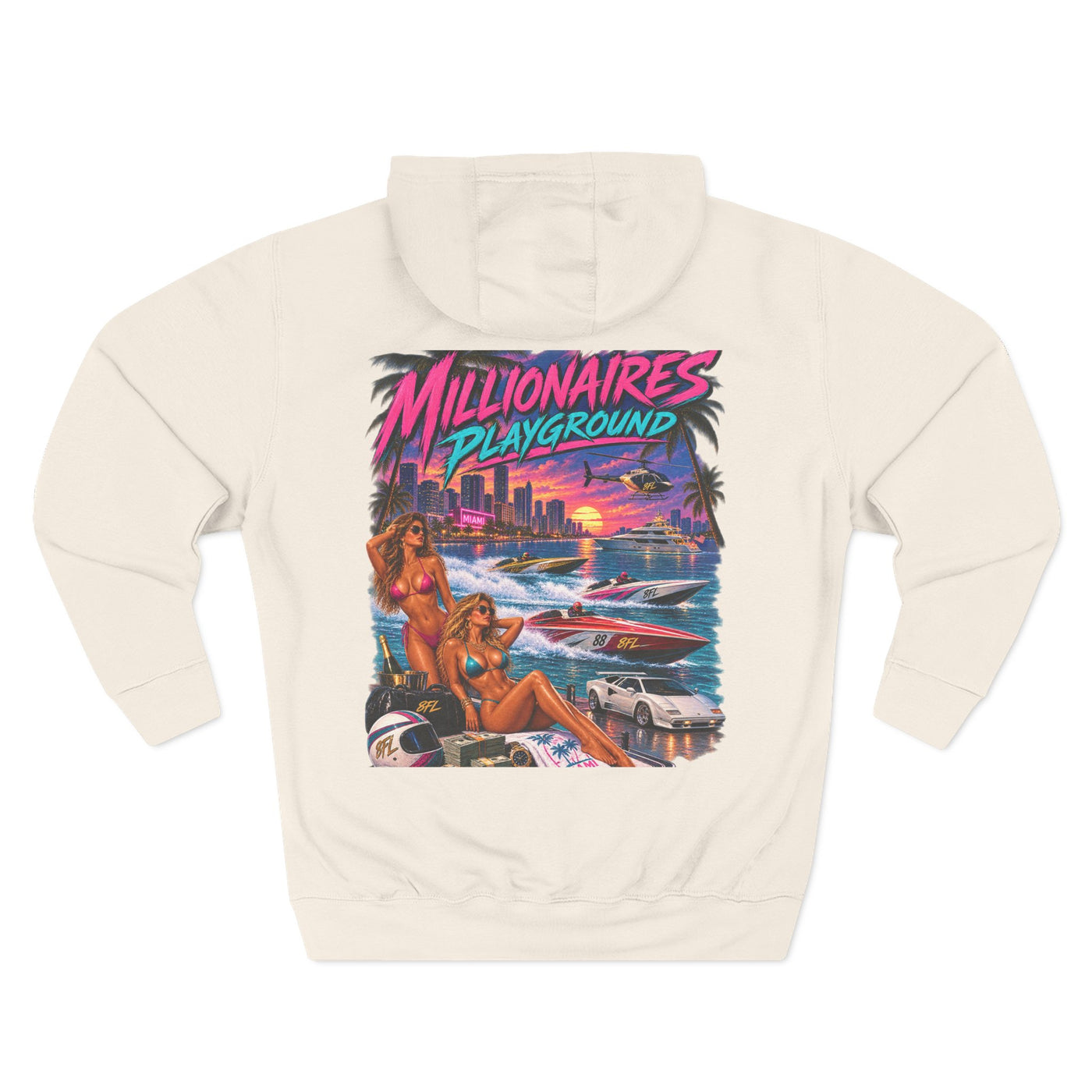 'Millionaires Playground' Miami Sunset Hoodie