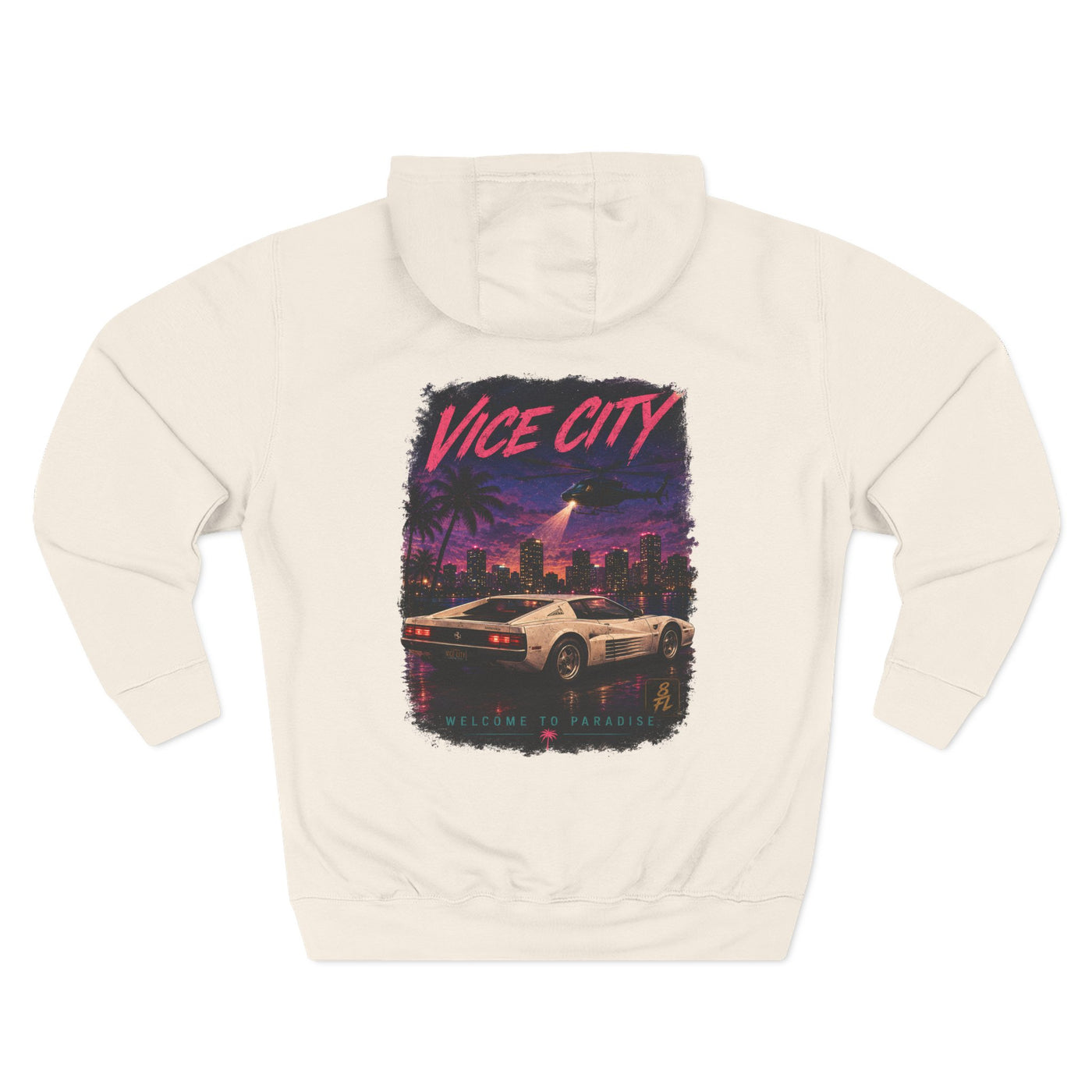 Vice City Retro Hoodie — Fleece