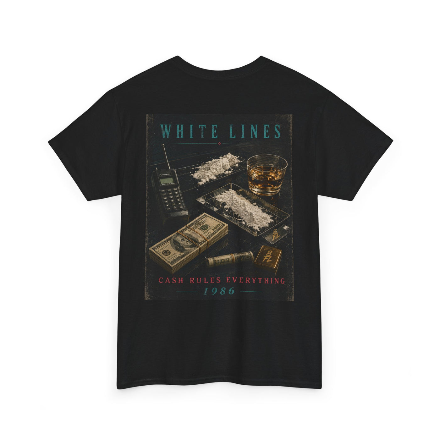 White Lines Graphic T-Shirt
