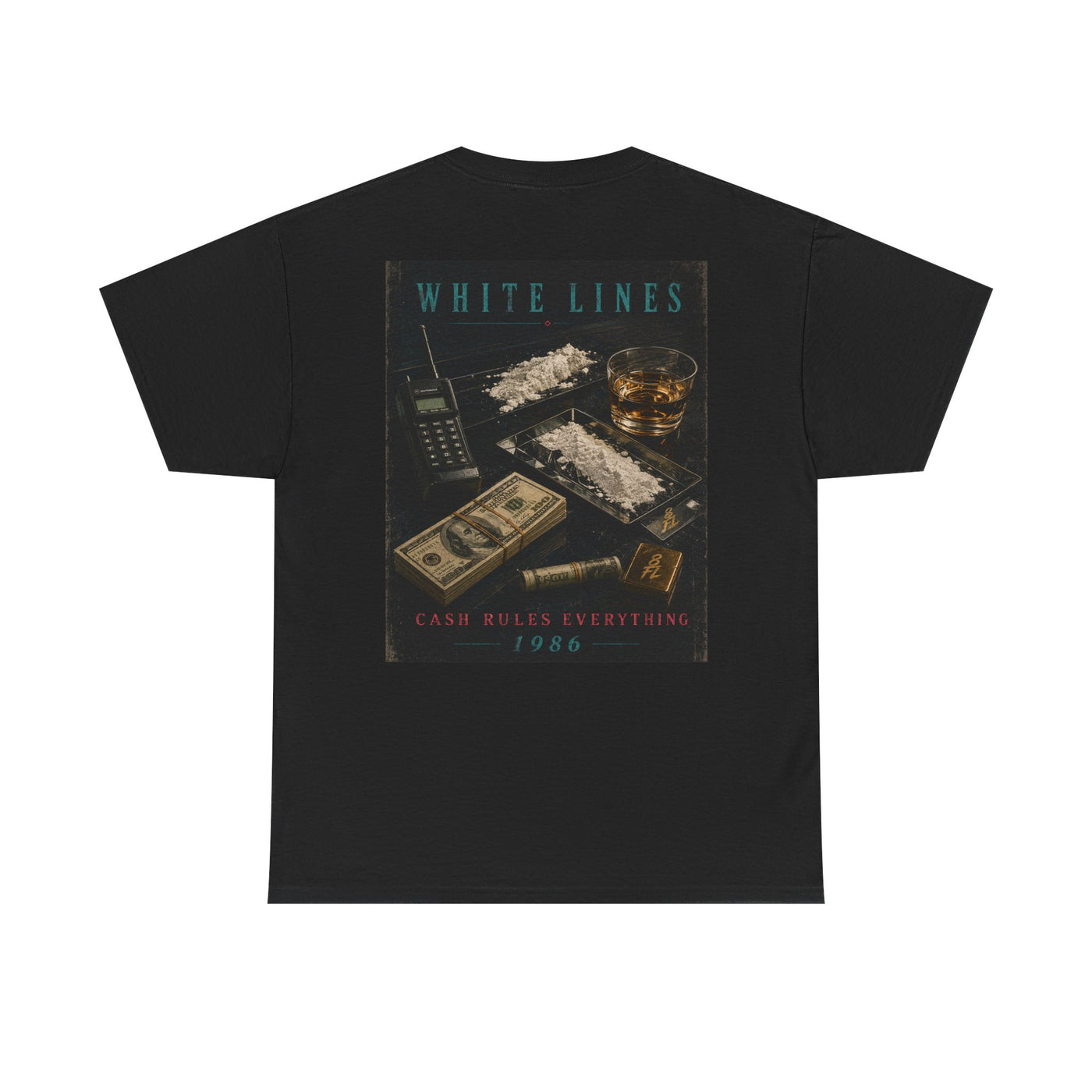White Lines Graphic T-Shirt