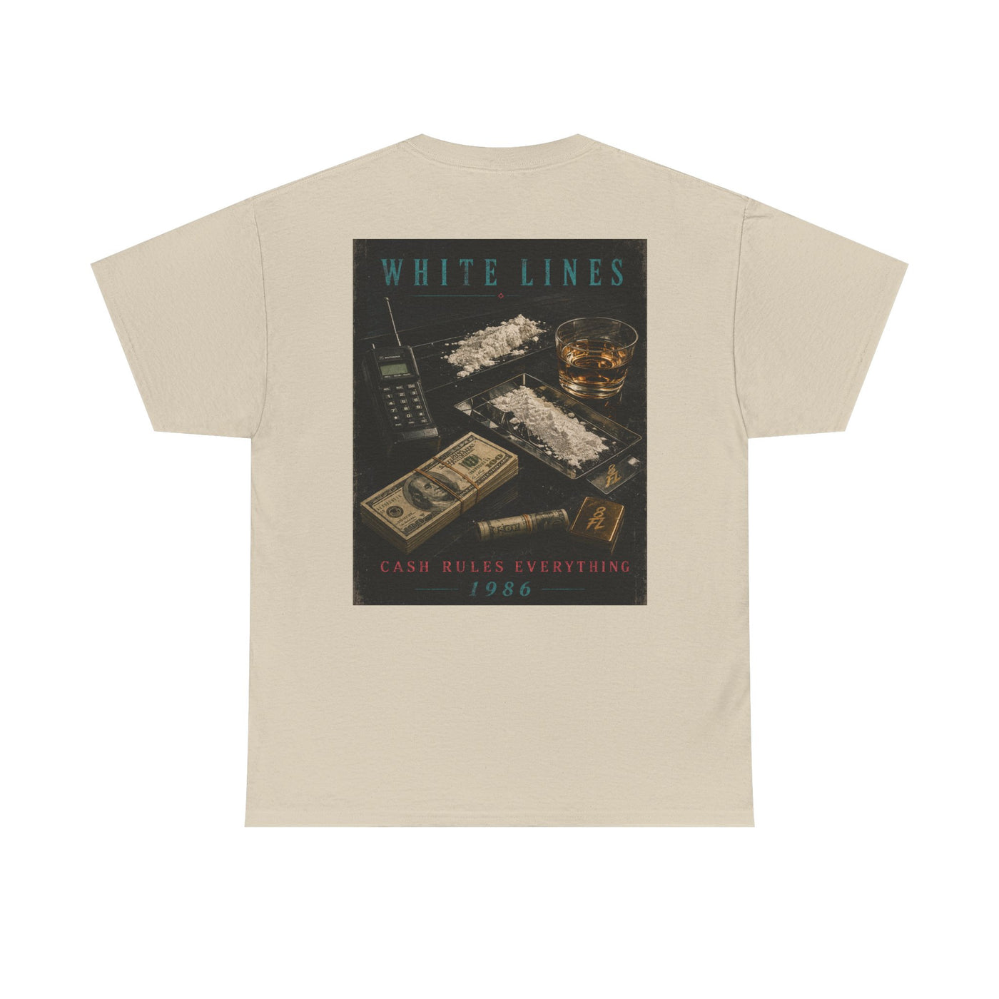 White Lines Graphic T-Shirt