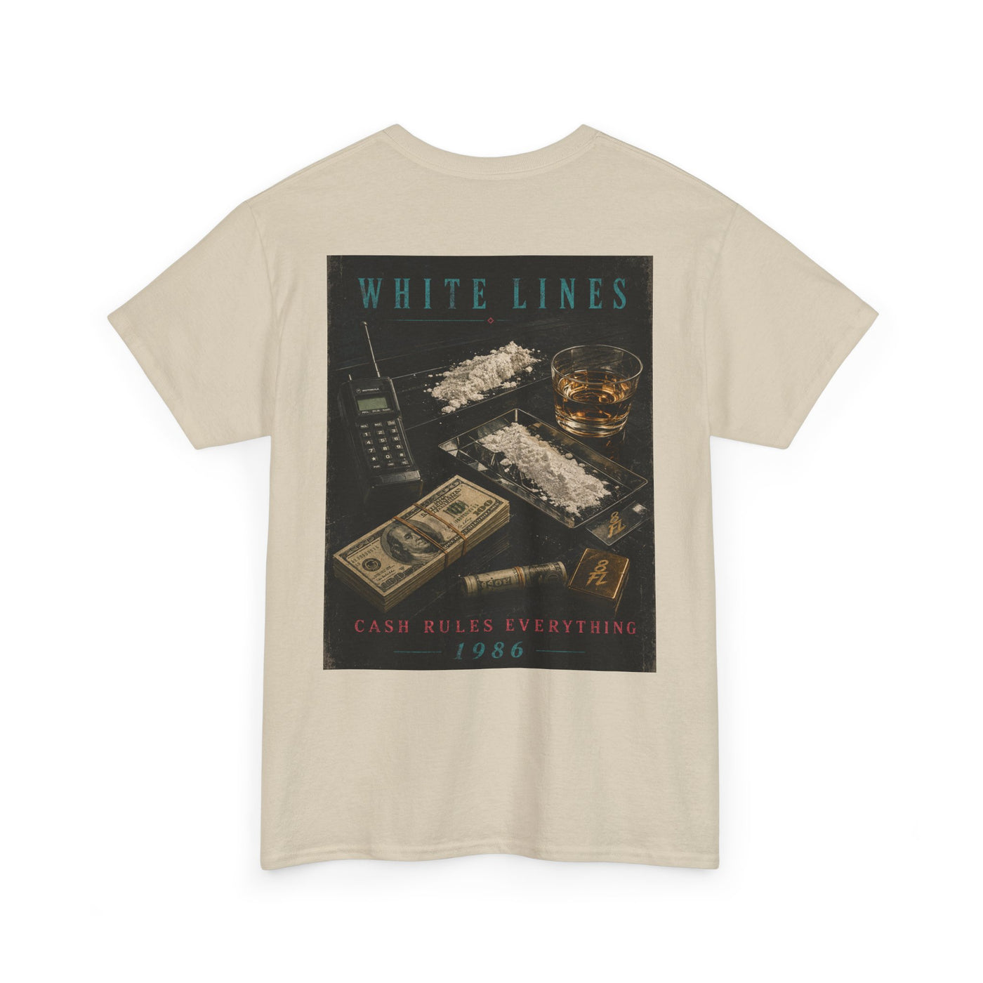 White Lines Graphic T-Shirt