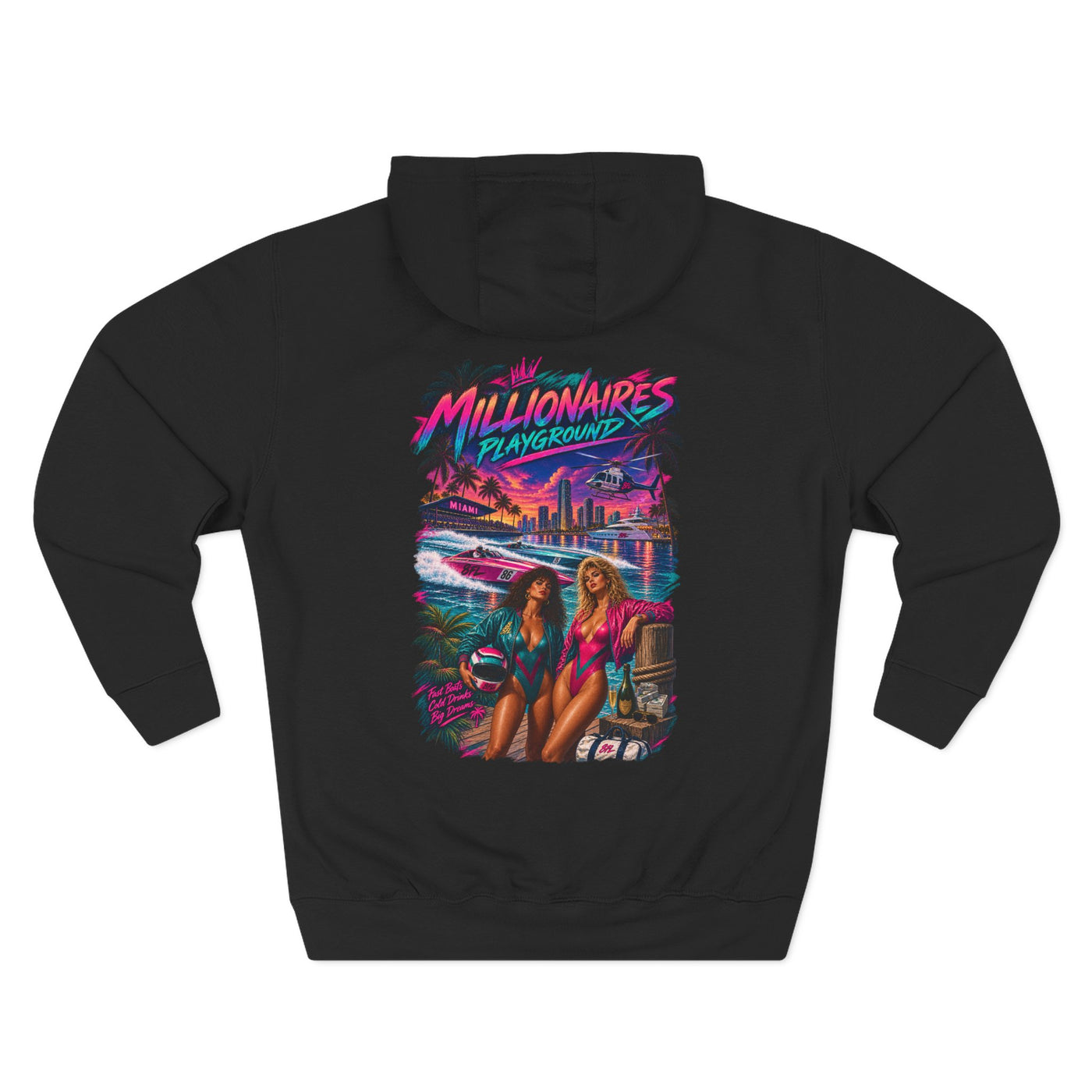 Retro Miami Millionaires Club Hoodie